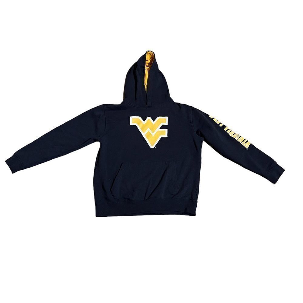West Virginia University youth boys size medium (12/14) hooded sweatshirt.